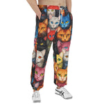 Men's Sweatpants Colorful Cats Collage