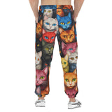 Men's Sweatpants Colorful Cats Collage