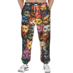 Men's Sweatpants Angry Cat Faces