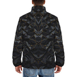 Down-Padded Puffer Jacket Skull on Polygonal Shapes