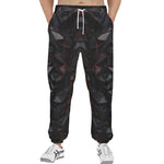 Men's Sweatpants Red Metal Polygons