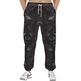 Men's Sweatpants Red Metal Polygons