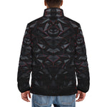 Down-Padded Puffer Jacket Red Metal Skull Polygons