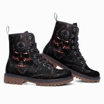 Leather Boots Red Metal Skull Polygons