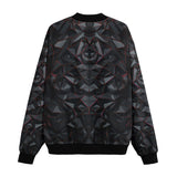 Bomber Jacket Red Metal Skull Polygons
