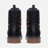 Leather Boots Red Metal Skull Polygons