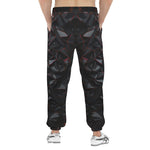 Men's Sweatpants Red Metal Polygons