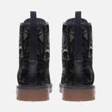 Leather Boots Silver Skull Polygons