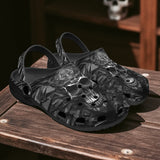 Classic Clogs Silver Skull Polygons