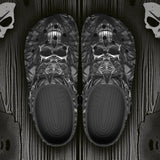 Classic Clogs Silver Skull Polygons