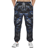Men's Sweatpants Blue Polygons