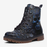 Leather Boots Blue Skull Polygons