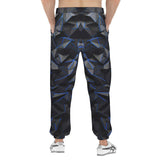 Men's Sweatpants Blue Polygons