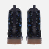 Leather Boots Blue Skull Polygons