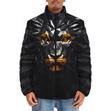 Down-Padded Puffer Jacket Lion Black Polygons