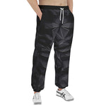 Men's Sweatpants Lion Black Polygons