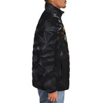 Down-Padded Puffer Jacket Lion Black Polygons