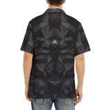 Hawaiian Shirt Lion Black Polygons