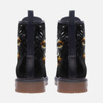 Leather Boots Lion Black Polygons