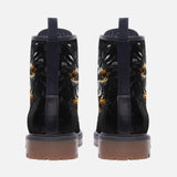 Leather Boots Lion Black Polygons