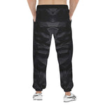 Men's Sweatpants Lion Black Polygons