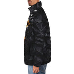 Down-Padded Puffer Jacket Lion Black Polygons
