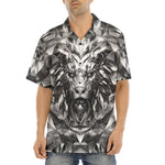 Hawaiian Shirt Silver Lion Face