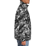 Down-Padded Puffer Jacket Silver Lion Face