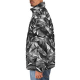 Down-Padded Puffer Jacket Silver Lion Face