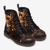 Leather Boots Lion Gems Crystals Shapes