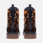 Leather Boots Lion Gems Crystals Shapes