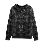 Men's Zip Up Hoodie 3D Lion Geometric Polygons