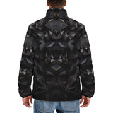 Down-Padded Puffer Jacket 3D Lion Geometric Polygons