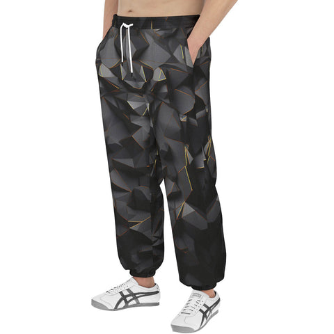 Men's Sweatpants 3D Geometric Polygons