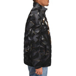 Down-Padded Puffer Jacket 3D Lion Geometric Polygons