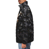 Down-Padded Puffer Jacket 3D Lion Geometric Polygons