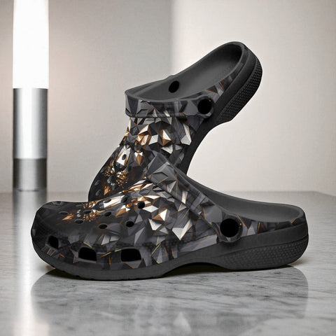 Classic Clogs 3D Lion Geometric Polygons