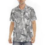 Men's Polo Shirt Shine Chrome Polygonal Shapes