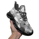 Sports Sneakers Shine Chrome Polygonal Shapes