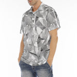 Men's Polo Shirt Shine Chrome Polygonal Shapes