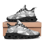 Sports Sneakers Shine Chrome Polygonal Shapes