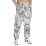 Men's Sweatpants Shine Chrome Polygonal Shapes