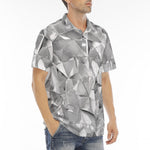 Men's Polo Shirt Shine Chrome Polygonal Shapes