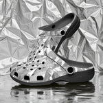 Classic Clogs Shine Chrome Polygonal Shapes