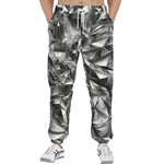Men's Sweatpants Silver Triangular Shapes