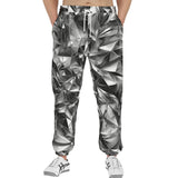 Men's Sweatpants Silver Triangular Shapes