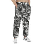 Men's Sweatpants Silver Triangular Shapes