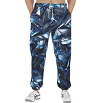 Men's Sweatpants Blue Crystals Art