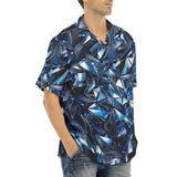 Hawaiian Shirt Blue Crystals Art