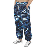 Men's Sweatpants Blue Crystals Art